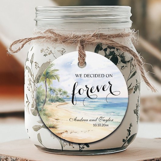 We hebben gekozen voor Forever Elegant Wedding Bedankjes Labels