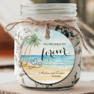 We hebben gekozen voor Forever Elegant Wedding Bedankjes Labels