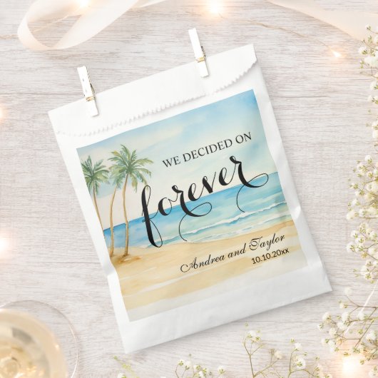 We hebben gekozen voor Forever Elegant Wedding Bedankzakje (Geknipt)