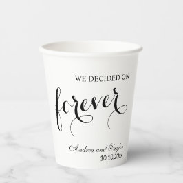 We hebben gekozen voor Forever Elegant Wedding Papieren Bekers