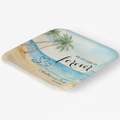 We hebben gekozen voor Forever Elegant Wedding Papieren Bordje (Gebogen)