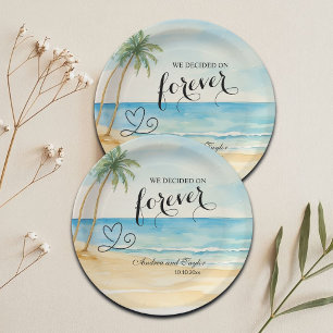 We hebben gekozen voor Forever Elegant Wedding Papieren Bordje