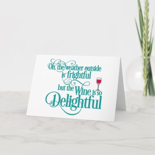 WE HEBBEN "GENOTEN" VAN DE WIJN FEESTDAGEN KAART (Voorkant)