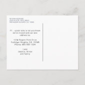 We hebben gepersonaliseerde foto's verplaatst aankondigingskaart (Achterkant)