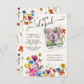 We hebben geperste bloemen Boho aankondiging (Voorkant / Achterkant)