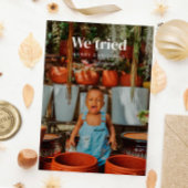 We hebben geprobeerd Grappige Kerstmis vakantie fo Kaart