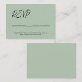 We hebben gereserveerde zitplaatsen sjabloon Sage  (Voorkant / Achterkant)