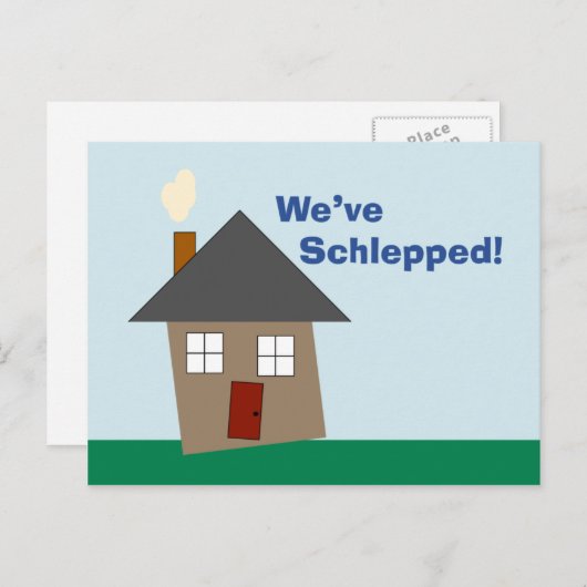 We hebben geslapt! aankondigingskaart (Voorkant / Achterkant)