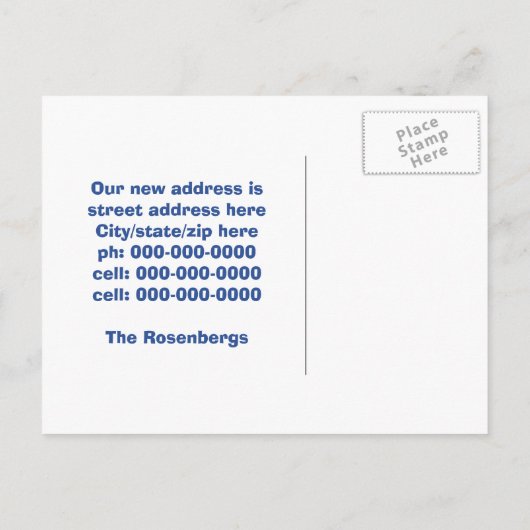 We hebben geslapt! aankondigingskaart (Achterkant)