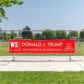 We hebben gestemd over Trump 45e POTUS 2016 Spandoek (Insitu)