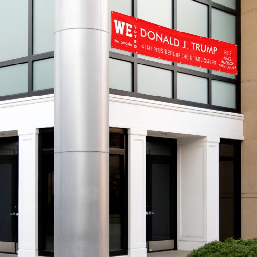 We hebben gestemd over Trump 45e POTUS 2016 Spandoek (Buitenkant Gebouw)
