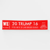 We hebben gestemd over Trump POTUS 2016 Spandoek (Horizontaal)