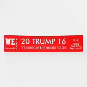 We hebben gestemd over Trump POTUS 2016 Spandoek