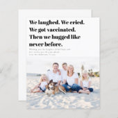 We hebben gevaccineerde funny Photo Holiday Kaart (Voorkant / Achterkant)