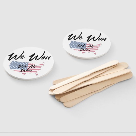 We hebben gewonnen handwaaier (Niet-gemonteerd)