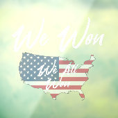 We hebben gewonnen raamsticker (Vel 3)