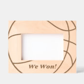 We hebben gewonnen | Schattigee eenvoudige moderne Gegraveerde Lijstjes (Voorkant)