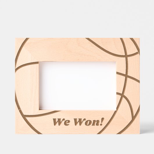 We hebben gewonnen | Schattigee eenvoudige moderne Gegraveerde Lijstjes (Voorkant)