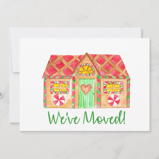 We hebben Gingerbrood House verplaatst Kaart (Voorkant)