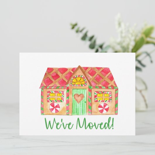 We hebben Gingerbrood House verplaatst Kaart (Staand voorkant)