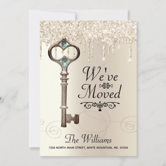 We hebben Glitter Change of Address verplaatst met Aankondiging (Voorkant)