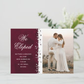 We hebben Glitter Hearts Foto Elopement Nebula gem Kaart (Staand voorkant)