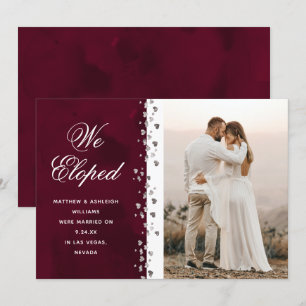 We hebben Glitter Hearts Foto Elopement Nebula gem Kaart