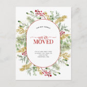 We hebben Gold Winter Announcement Briefkaart verp (Voorkant)