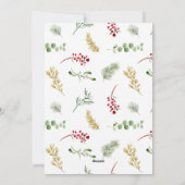 We hebben 'Gold Winter Moving Announcement' verpla Feestdagenkaart (Achterkant)