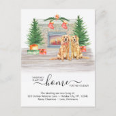 We hebben Golden Retriever Dog Holiday Moving Aankondigingskaart (Voorkant)