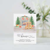 We hebben Golden Retriever Dog Holiday Moving Aankondigingskaart (Staand voorkant)