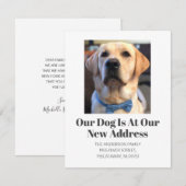 We hebben Golden Retriever Pet Dog Name Moving Aankondiging (Voorkant / Achterkant)