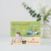 We hebben Golf Beach Budget FLAT-beweging verplaat Aankondiging (Staand voorkant)