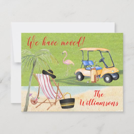 We hebben Golf Beach Budget FLAT-beweging verplaat Aankondiging (Voorkant)