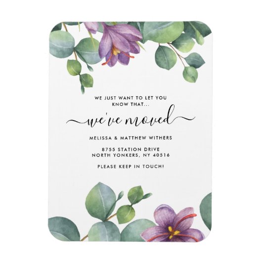 We hebben Greenery Eucalyptus Change of Address ve Magneet (Verticaal)