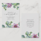 We hebben Greenery Eucalyptus Floral Moving Notitiekaartje (Voorkant / Achterkant)