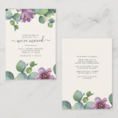 We hebben Greenery Eucalyptus Floral Moving Notitiekaartje (Voorkant / Achterkant)