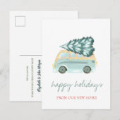 We hebben groene vrachtwagenwervels, vakantie aankondigingskaart (Voorkant / Achterkant)