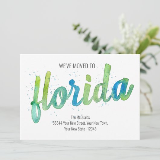 We hebben handgeschilderde Waterverf verplaatst Aankondiging (Staand voorkant)