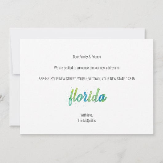 We hebben handgeschilderde Waterverf verplaatst Aankondiging (Achterkant)