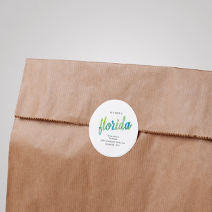 We hebben handgeschilderde Waterverf verplaatst Ronde Sticker