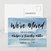 We hebben Handgeschreven Calligrafie Nieuw Adres P Briefkaart (Voorkant / Achterkant)