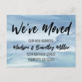 We hebben Handgeschreven Calligrafie Nieuw Adres P Briefkaart (Voorkant)