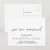 We hebben Handgeschreven kalligrafie-adres verplaa Aankondigingskaart (Voorkant / Achterkant)