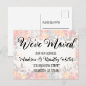 We hebben handgeschreven kalligrafie Herfst Floral Briefkaart (Voorkant / Achterkant)