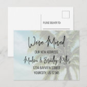 We hebben handgeschreven kalligrafie-palmbomen ver briefkaart (Voorkant / Achterkant)