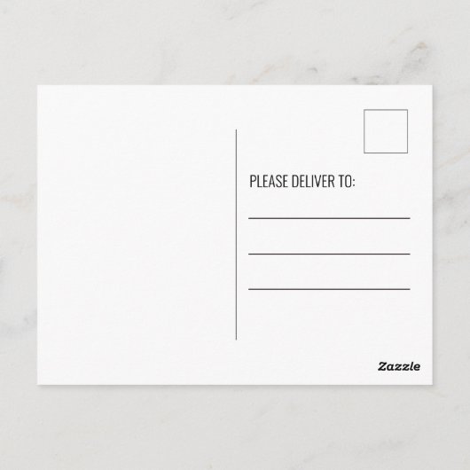 We hebben handgeschreven kalligrafie-palmbomen ver briefkaart (Achterkant)