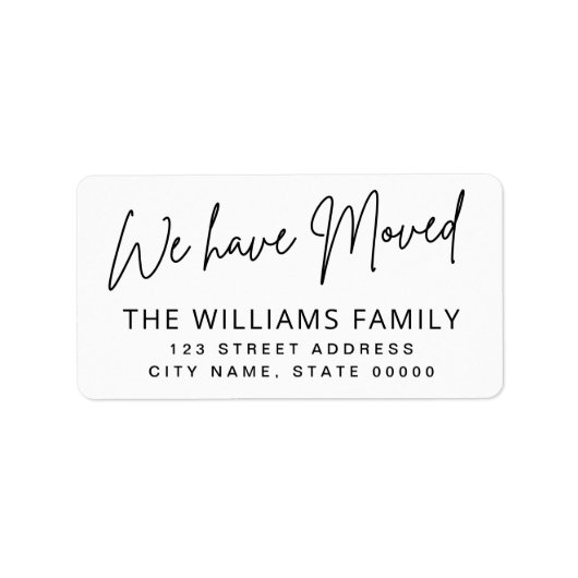 We hebben handgeschreven script retour adres verpl etiket (Voorkant)