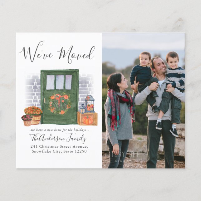 We hebben Herfst door Foto Moving Announcement ver (Voorkant)