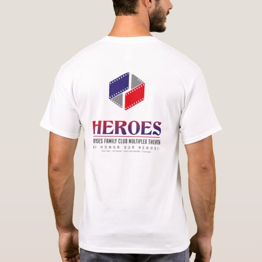 WE HEBBEN HEROES NODIG! T-SHIRT (Achterkant)